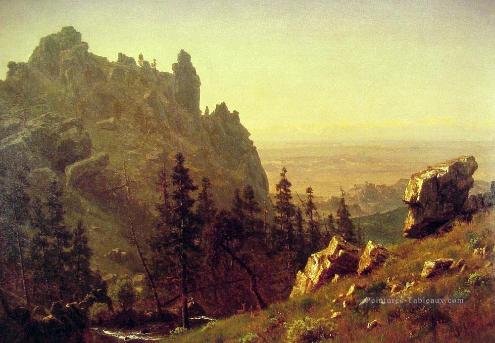 Wind River Pays Albert Bierstadt Montagne Peintures à l'huile